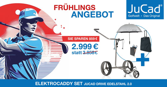 First Golf Frühlingsaktion: JuCad Elektrocaddy zum Sonderpreis!
