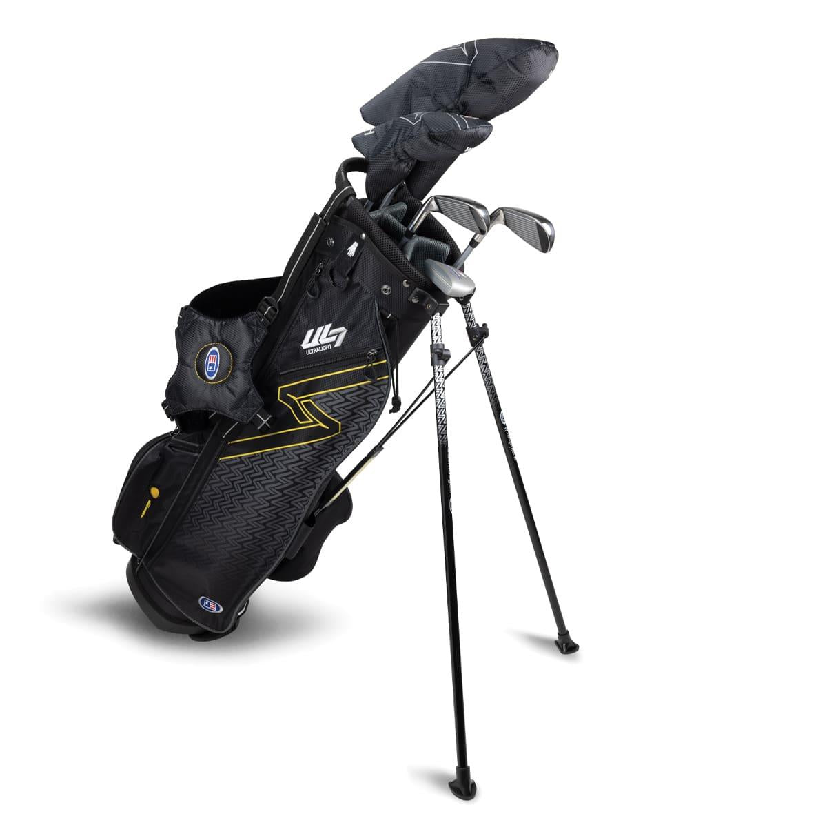 U.S. Kids Golf 2024 Ultralight Links 63 5 Schläger Stand Set Schwarz/Gold