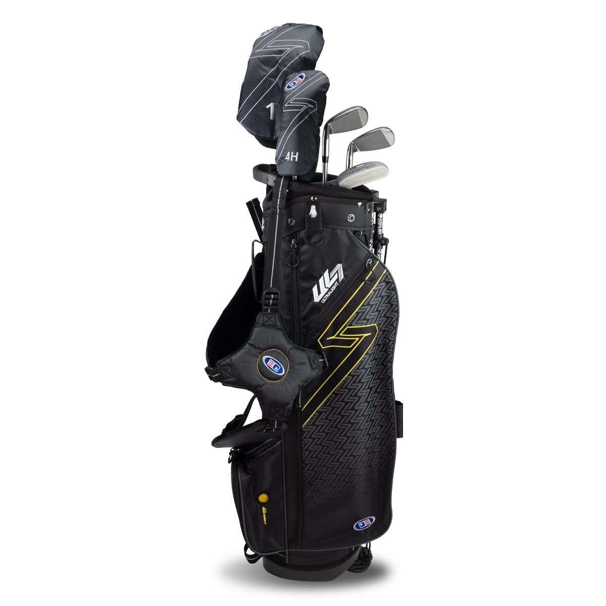 U.S. Kids Golf 2024 Ultralight Links 63 5 Schläger Stand Set Schwarz/Gold