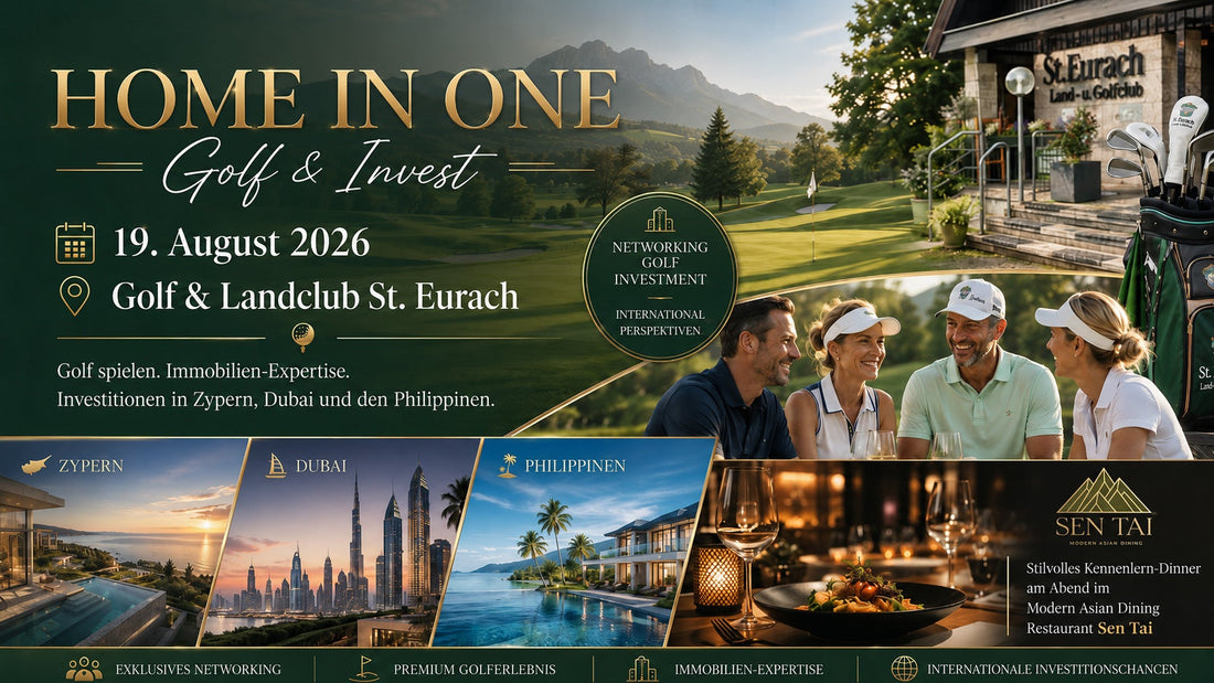 Home in One – Golf & Invest: Golfgenuss trifft internationale Immobilienchancen