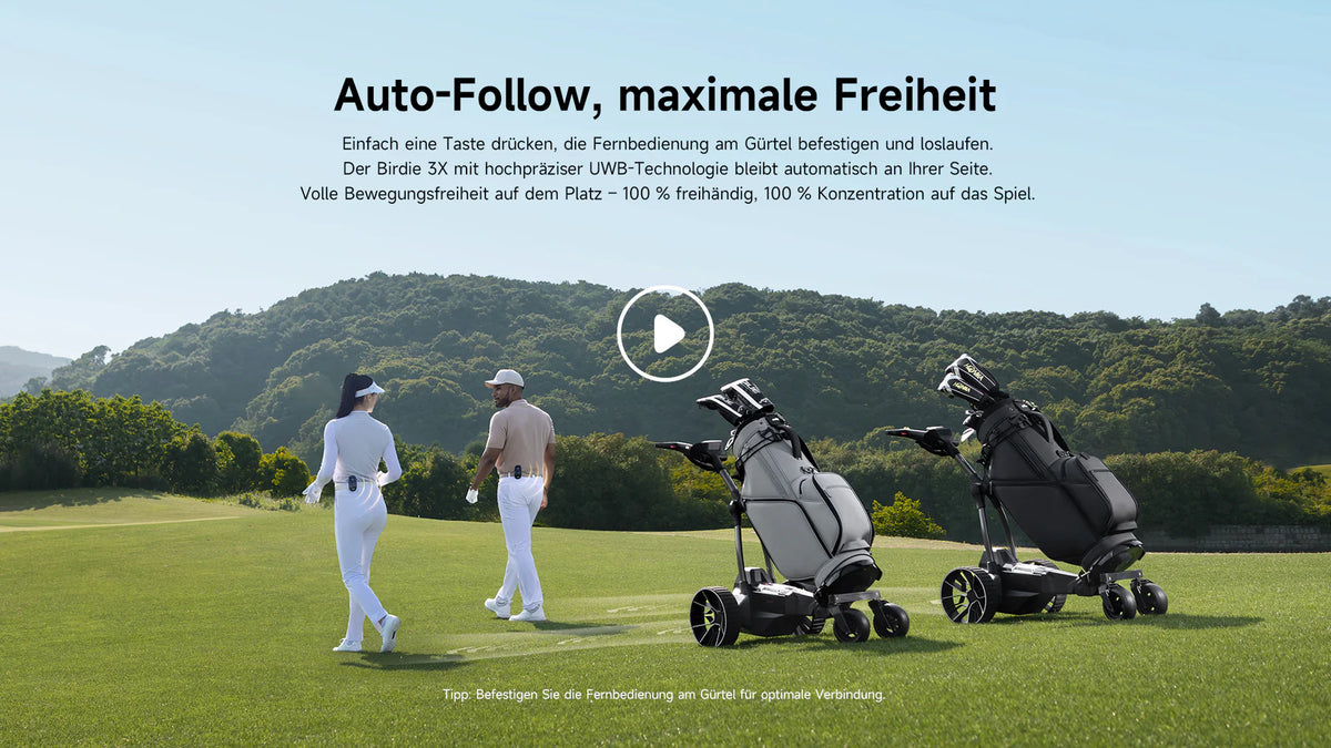 NAVEE Elektro Golftrolley Birdie 3x, schwarz