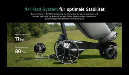 NAVEE Elektro Golftrolley Birdie 3, schwarz