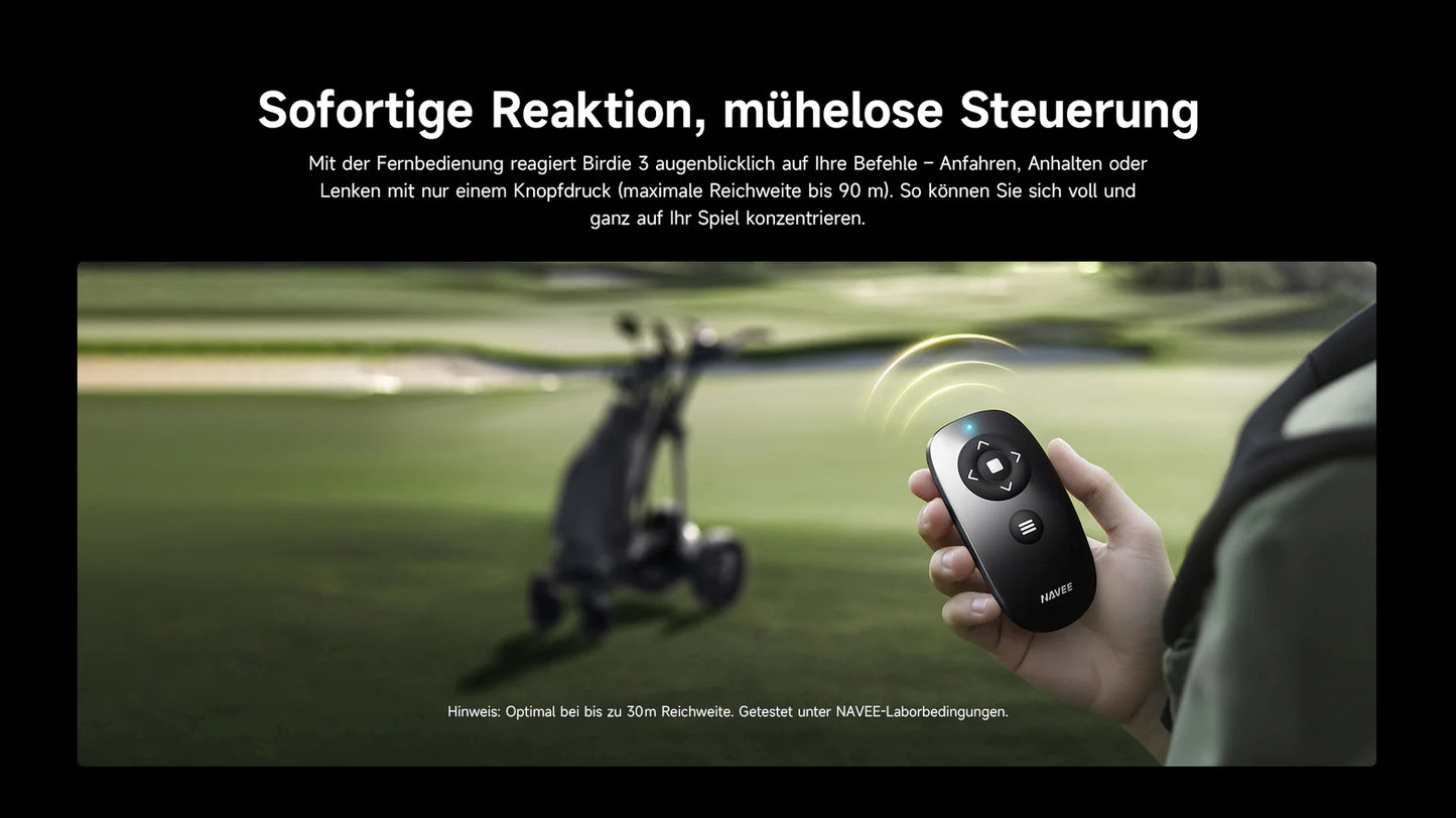 NAVEE Elektro Golftrolley Birdie 3, schwarz