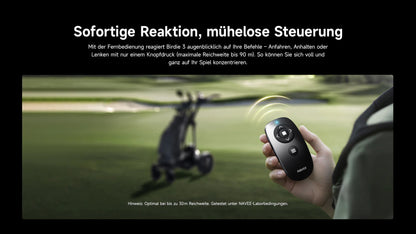 NAVEE Elektro Golftrolley Birdie 3, schwarz