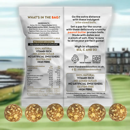 St. Andrews Bakery Protein Snack Golf Balls Peanut Butter